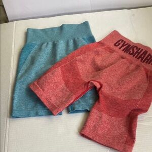 Gymshark Kids Shorts - Blue and Red
